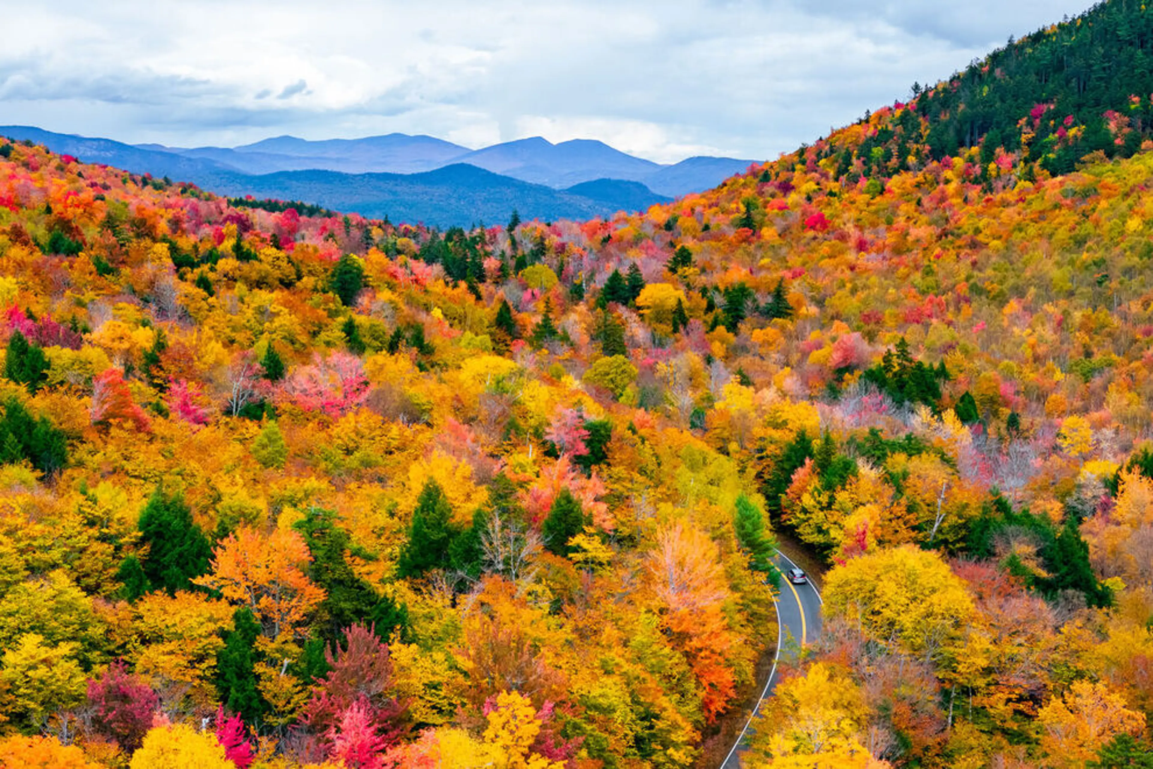 Fall foliage in the White Mountains