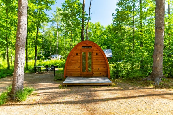 Sawyer Pond Hobbit Home at Alpine Garden