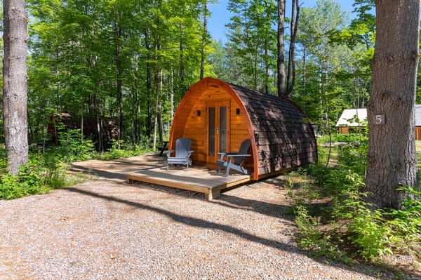 Sawyer Pond Hobbit Home at Alpine Garden