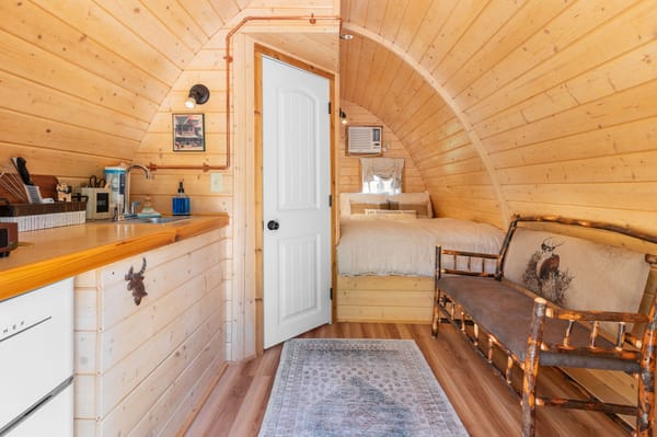 Sawyer Pond Hobbit Home at Alpine Garden