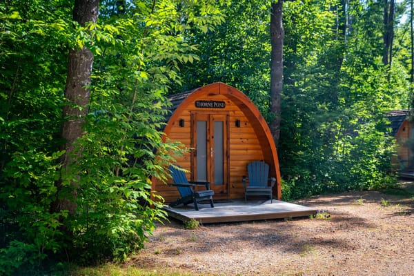 Thorne Pond Hobbit Home at Alpine Garden